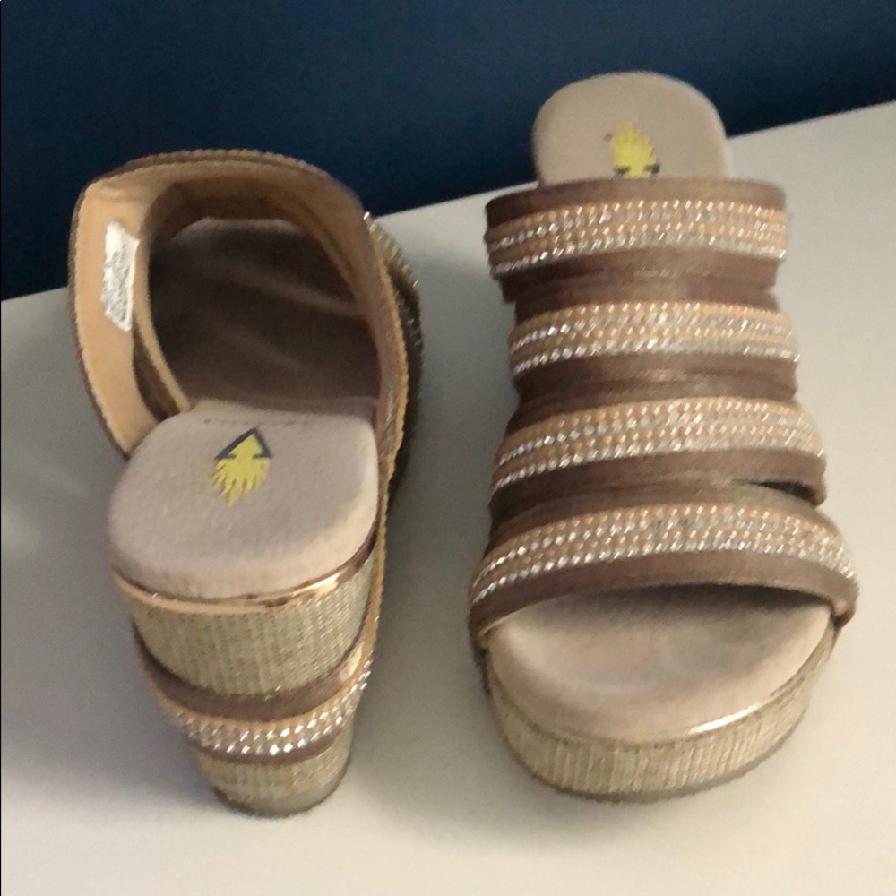 2 pair Volatile ‘Sensation’ Wedges with Bling!